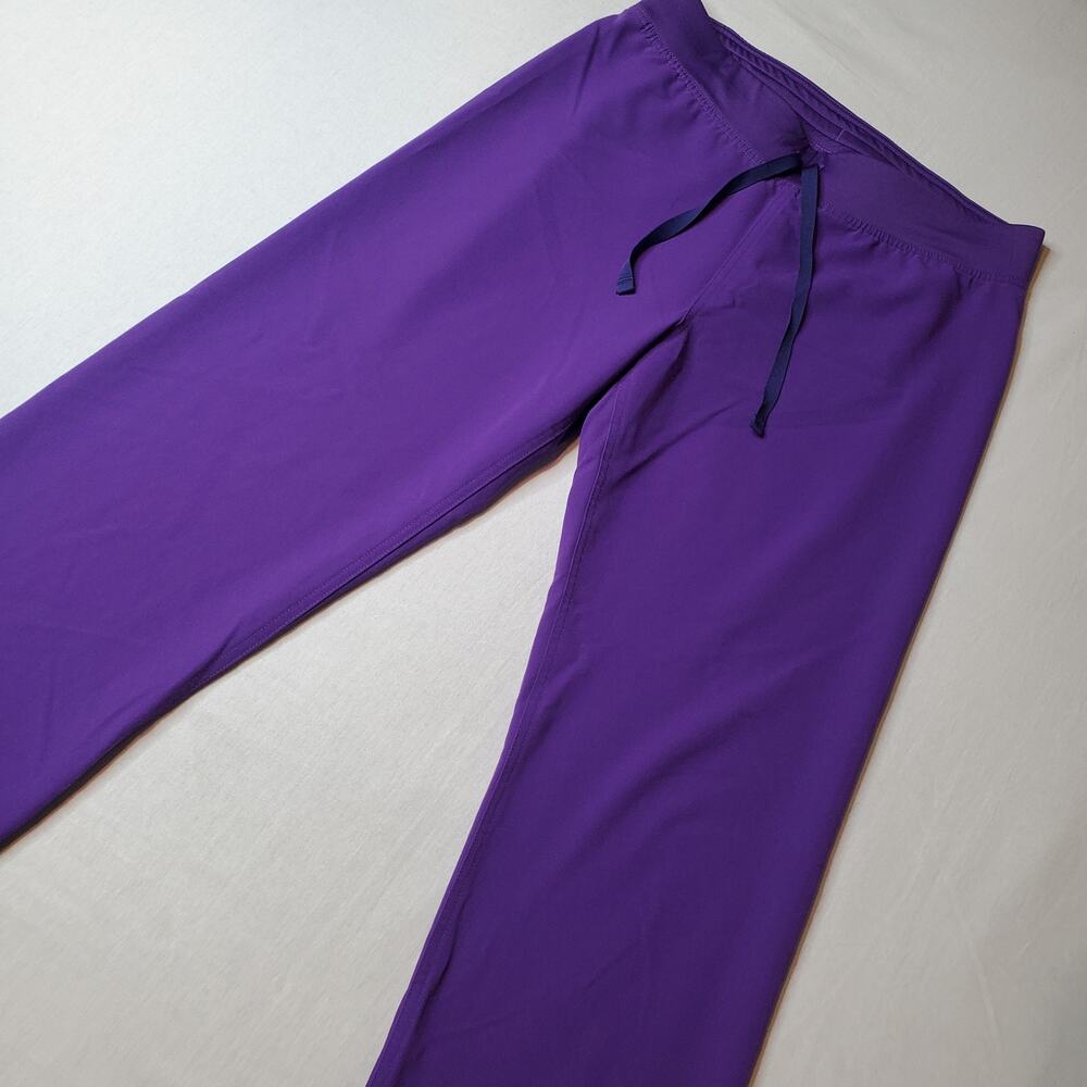 Figs Women's Size MT High Waisted Livingston Basic Scrub Pants Purple T21003T
